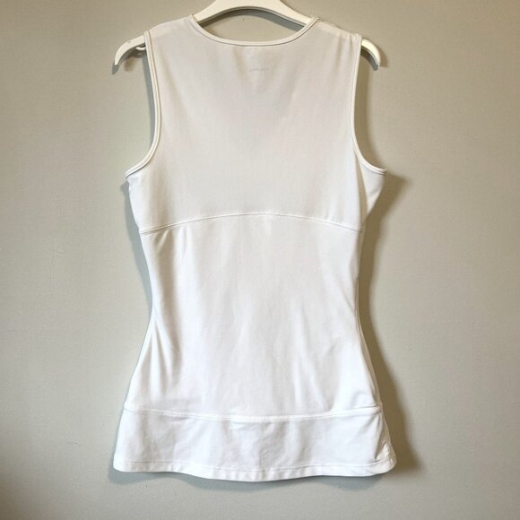 Y2K White Witchy Lacy V-Neck High Waist Bodycon Tank - Picture 3 of 14